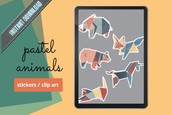 Download Pastel Animal Stickers - Animal stickers Collection
