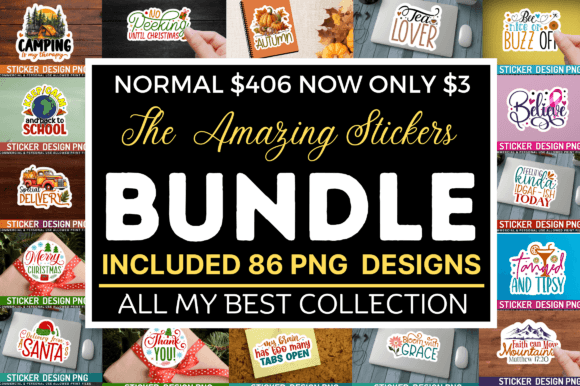 Download The Amazing Stickers Big Bundle - Premium Resources